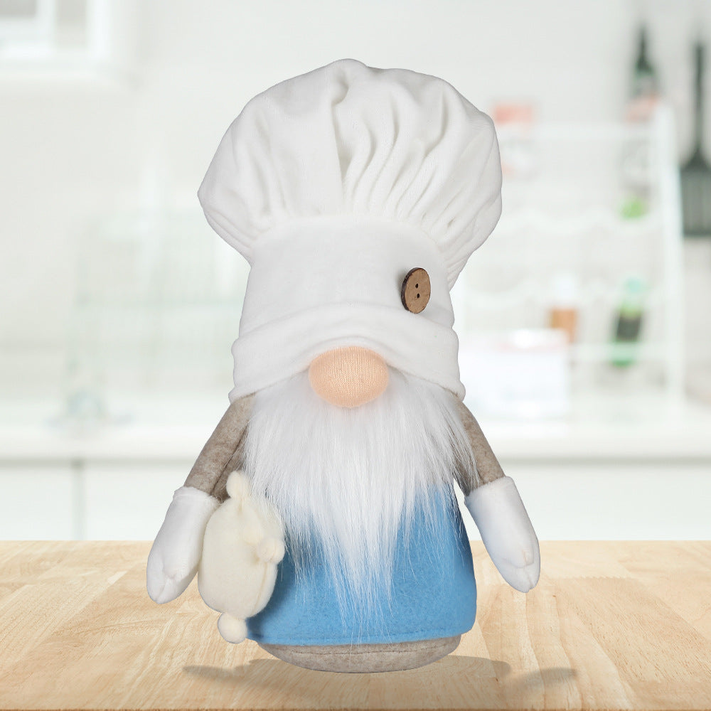 White Chef Hat Gnome