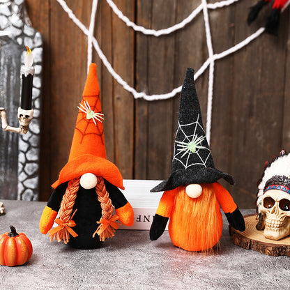 Halloween Witch Hat Spider Gnome