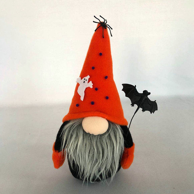 Hlloween Spider&Bat Gnome
