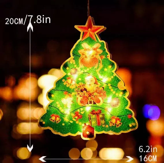Weihnachts-Fenster-Hängelichter