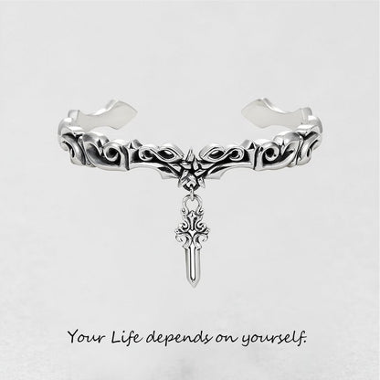 '' Your Life Depends On Yourself '' Cross Bracelet