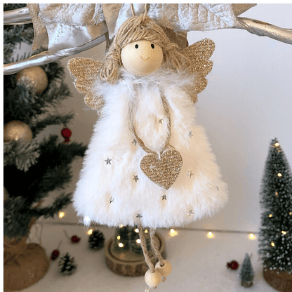 Handgemachte Weihnachtsengel-Sterne