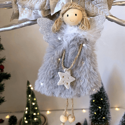 Handgemachte Weihnachtsengel-Sterne