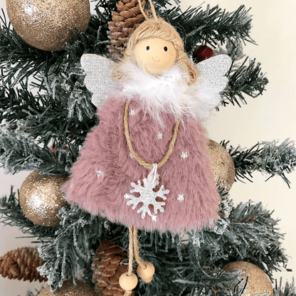 Handgemachte Weihnachtsengel-Sterne