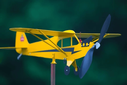 💐VORVERKAUF ZUM MUTTERTAG💝 Wetterfahne für Flugzeuge des Typs Piper J3 Cub