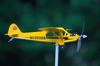 💐VORVERKAUF ZUM MUTTERTAG💝 Wetterfahne für Flugzeuge des Typs Piper J3 Cub