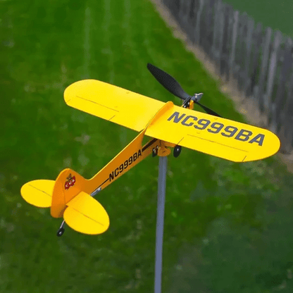 💐VORVERKAUF ZUM MUTTERTAG💝 Wetterfahne für Flugzeuge des Typs Piper J3 Cub