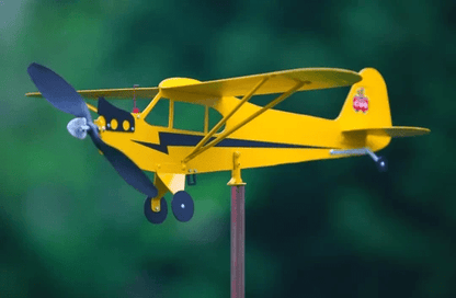💐VORVERKAUF ZUM MUTTERTAG💝 Wetterfahne für Flugzeuge des Typs Piper J3 Cub