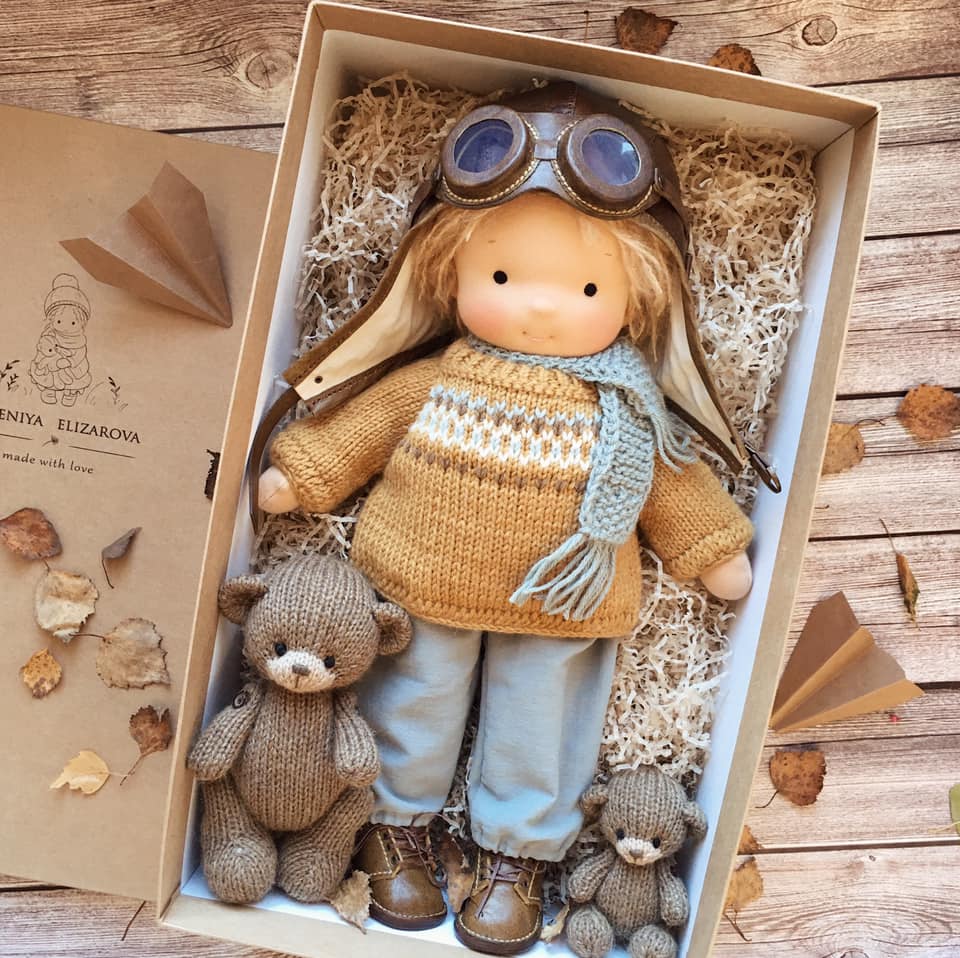 Handmade Knitted Doll - Cindy