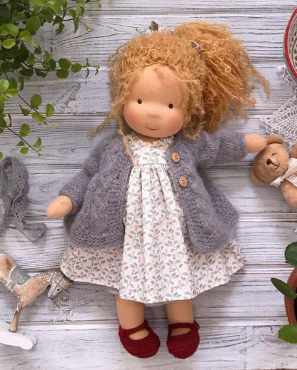 Handmade Knitted Doll - Katie