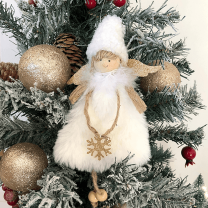 Handgemachte Weihnachtsengel mit Hut 