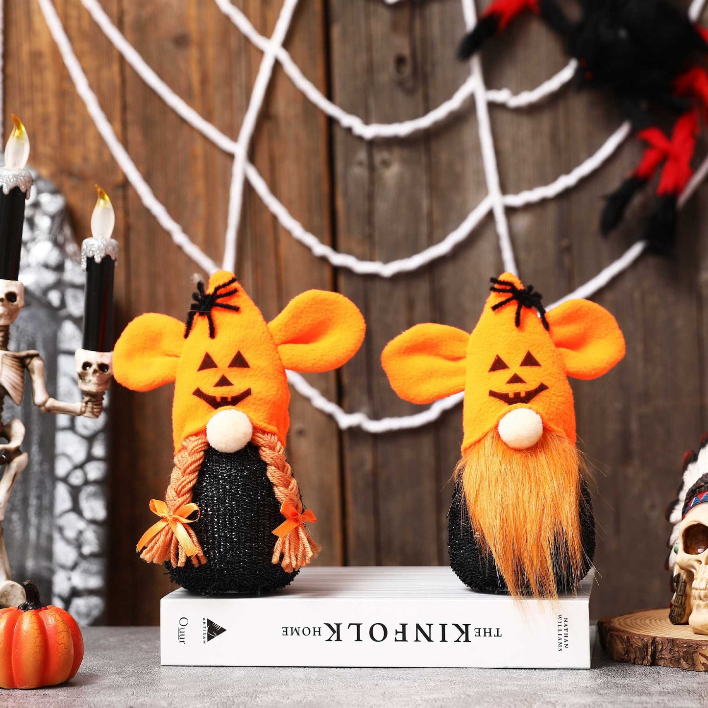 Halloween Gnome with Lights