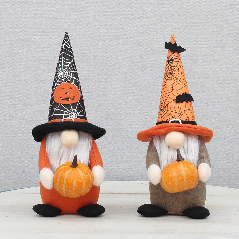 Halloween Pumpkin Bat Gnome