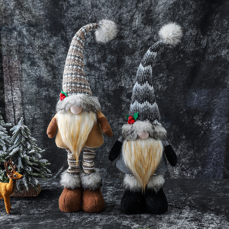 Retractable Lighted Christmas Gnomes