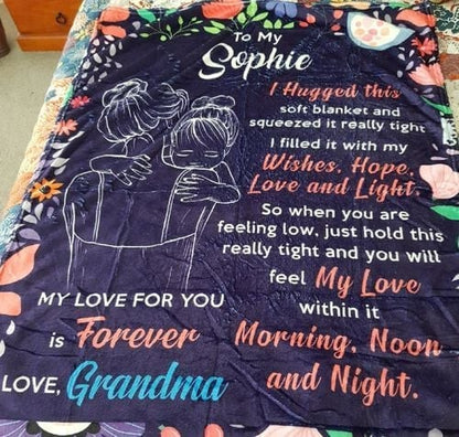 🎁Granddaughter's Gift-Sweet Words Blanket (49% OFF TODAY)