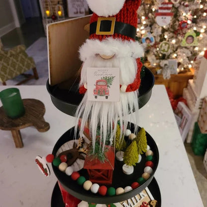 Red Christmas Gnome Set