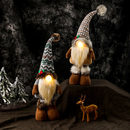 Retractable Lighted Christmas Gnomes