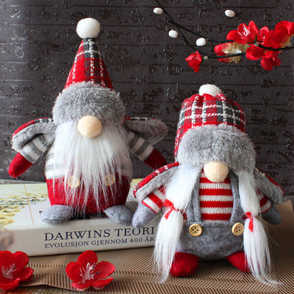 Christmas Plaid Hat Gnome