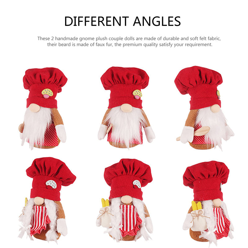 Red Knit Kitchen Chef Gnome