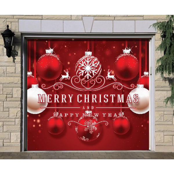Schnee-Garagentor-Banner-Ornament 