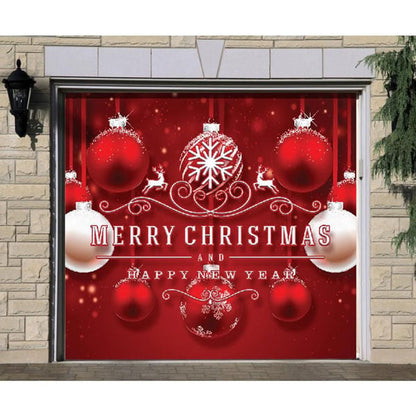 Schnee-Garagentor-Banner-Ornament 