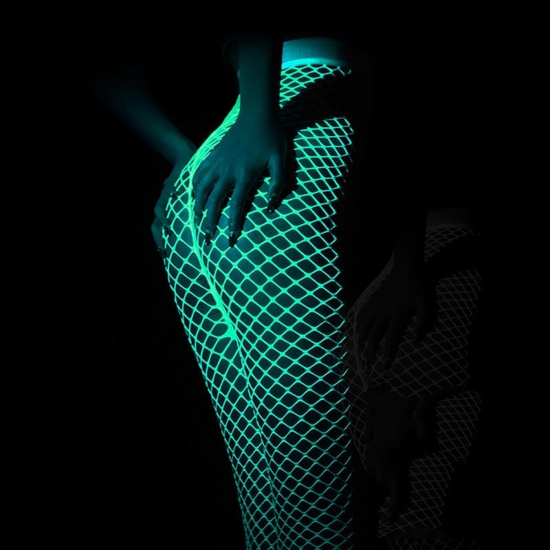 (❤️Mother's Day Sale-70% OFF) Midnight Seduction Luminous Fishnet Stockings💲Buy 2 Get 1 Free