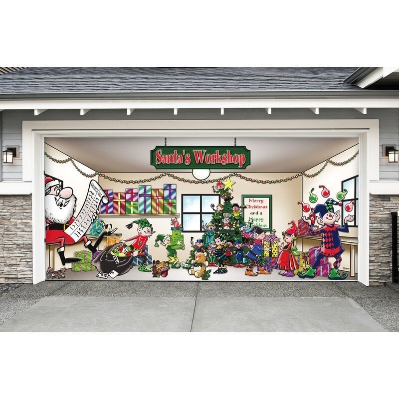 Garagentor aus der Werkstatt des Weihnachtsmanns 