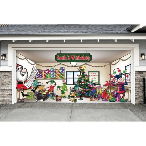 Garagentor aus der Werkstatt des Weihnachtsmanns 