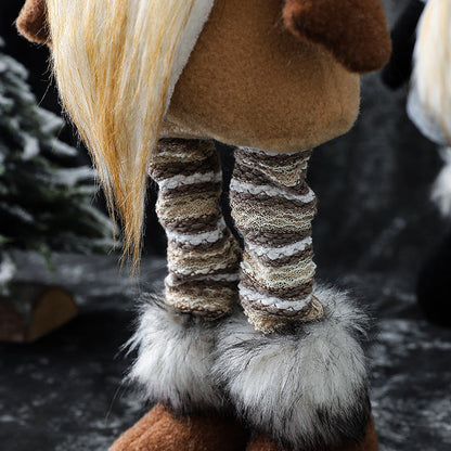 Retractable Lighted Christmas Gnomes