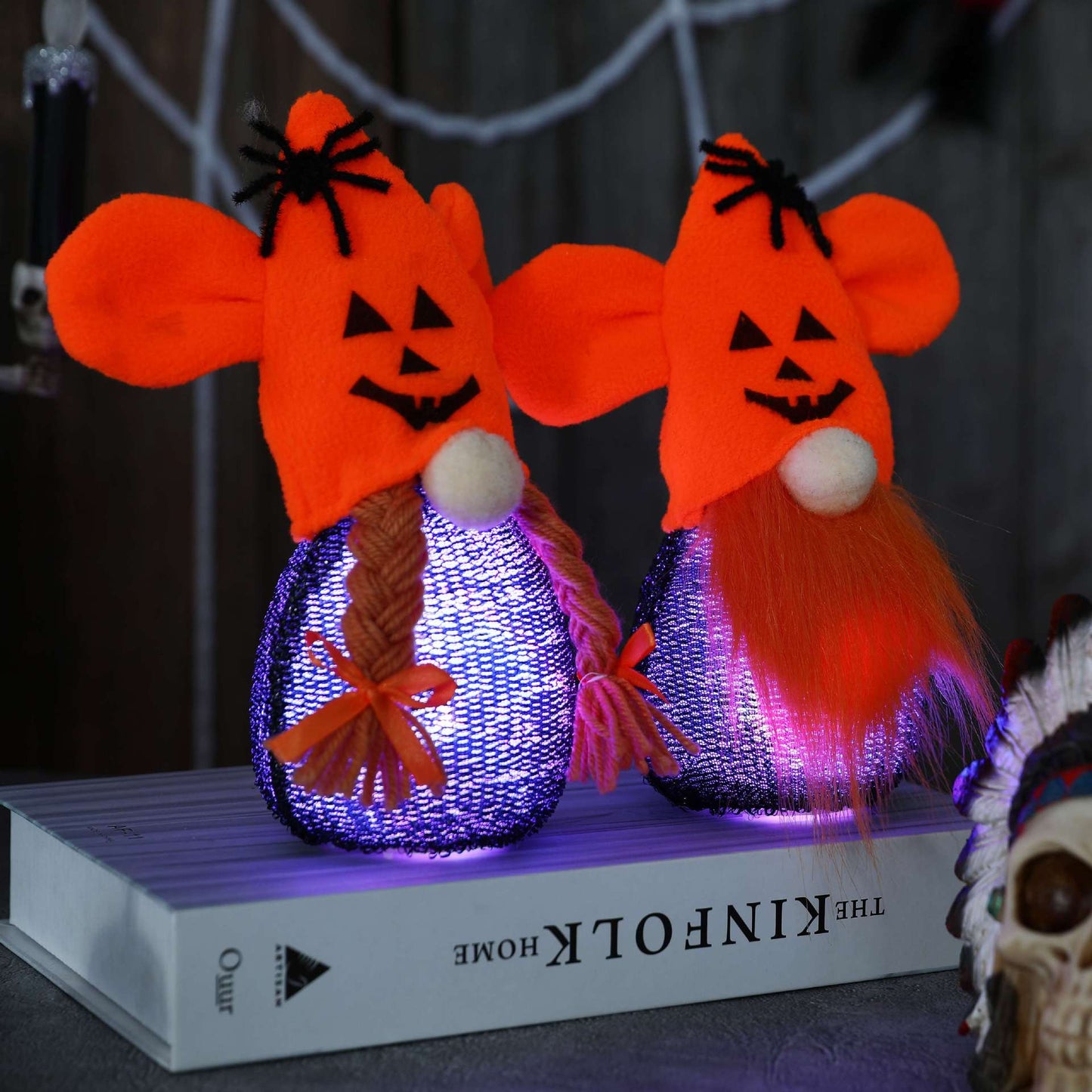 Halloween Gnome with Lights