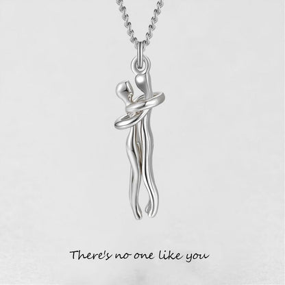 '' There's No One Like You '' Hug Necklace