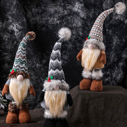 Retractable Lighted Christmas Gnomes