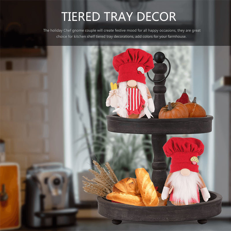 Red Knit Kitchen Chef Gnome