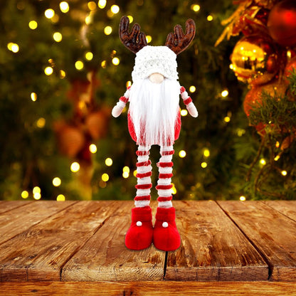Retractable Spring Legs Reindeer Gnome