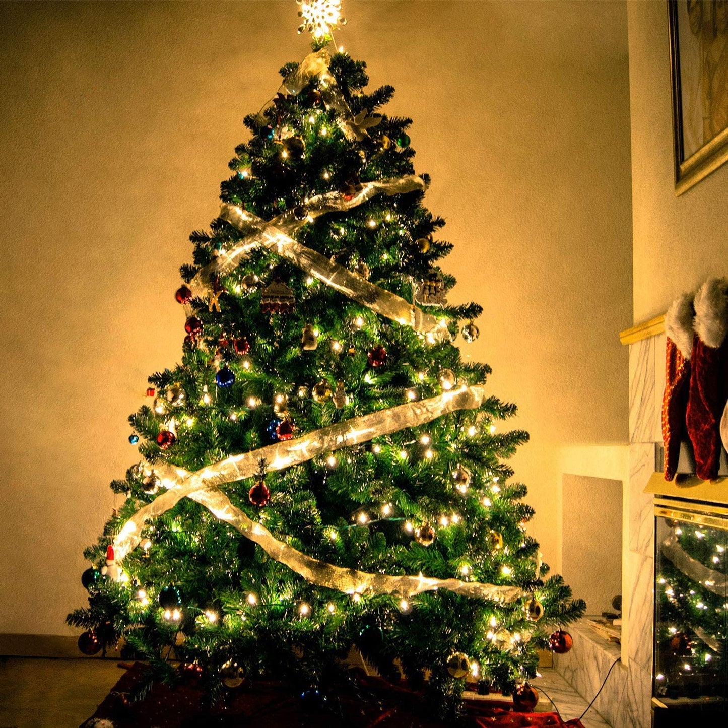 Vente de liquidation💥Guirlande lumineuse en ruban de Noël 