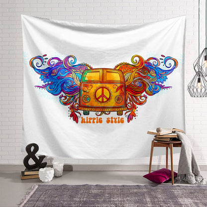 🎁Peace Bus Style Wall Hanging Blanket ( 49% OFF Today )