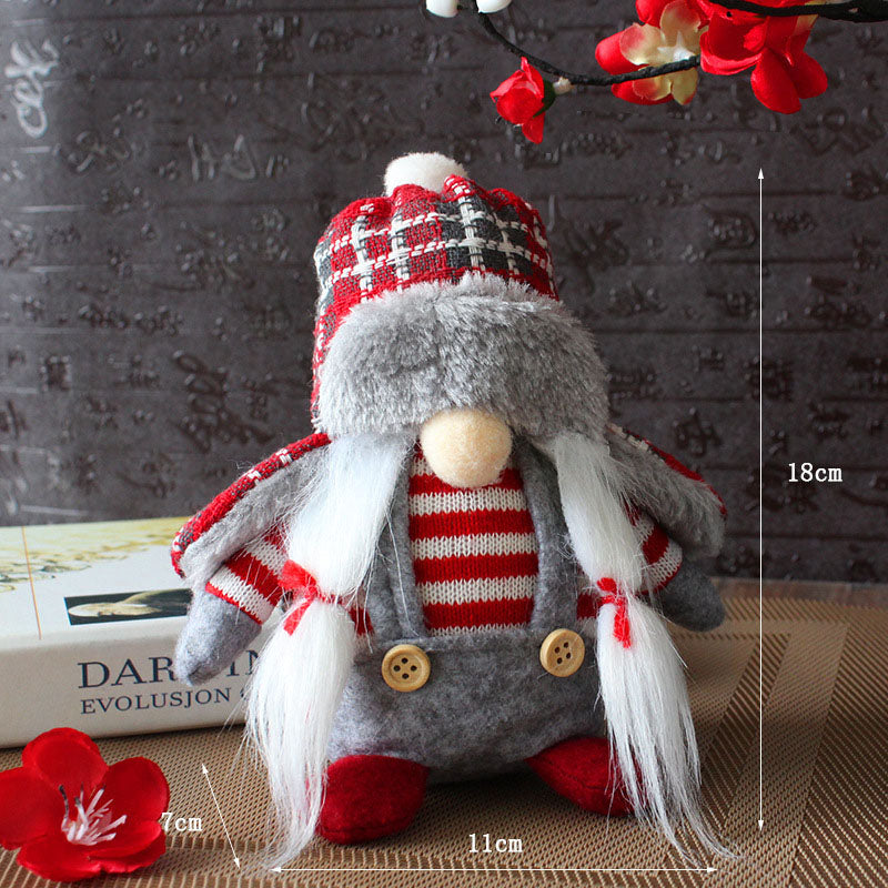 Christmas Plaid Hat Gnome