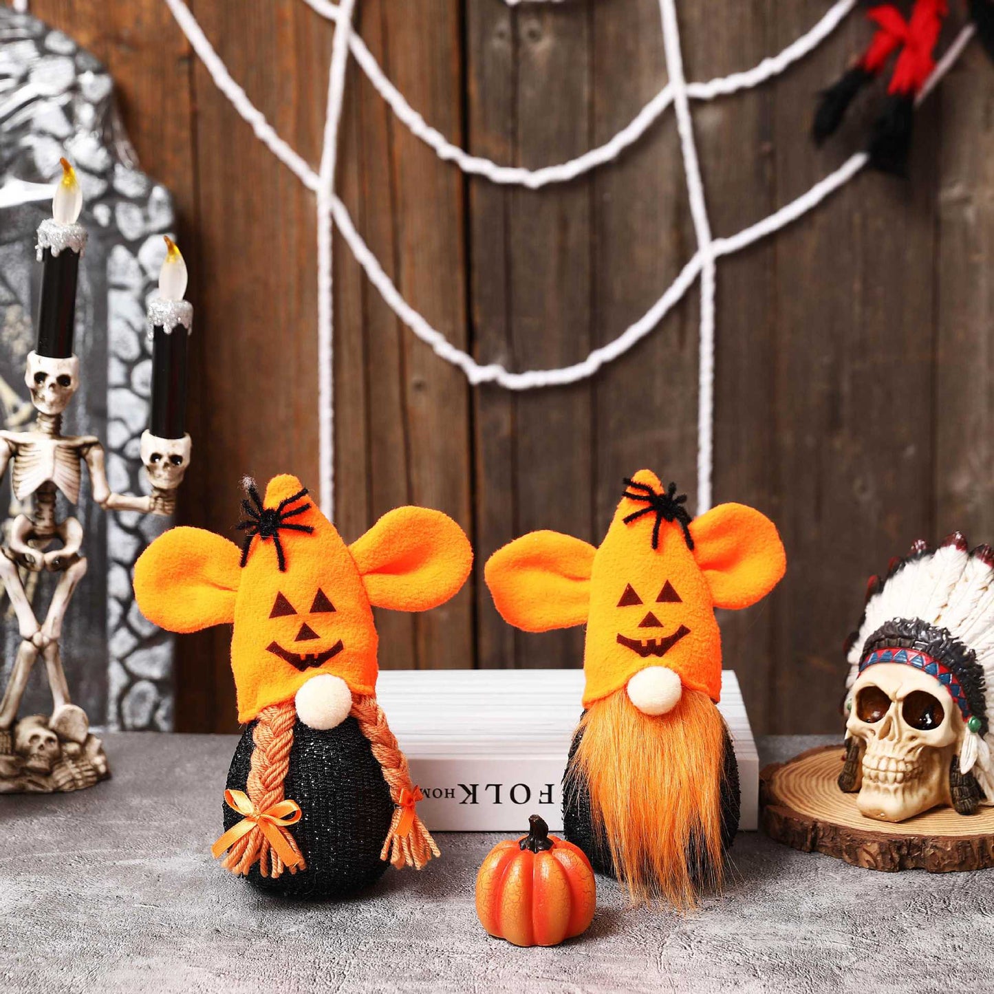 Halloween Gnome with Lights