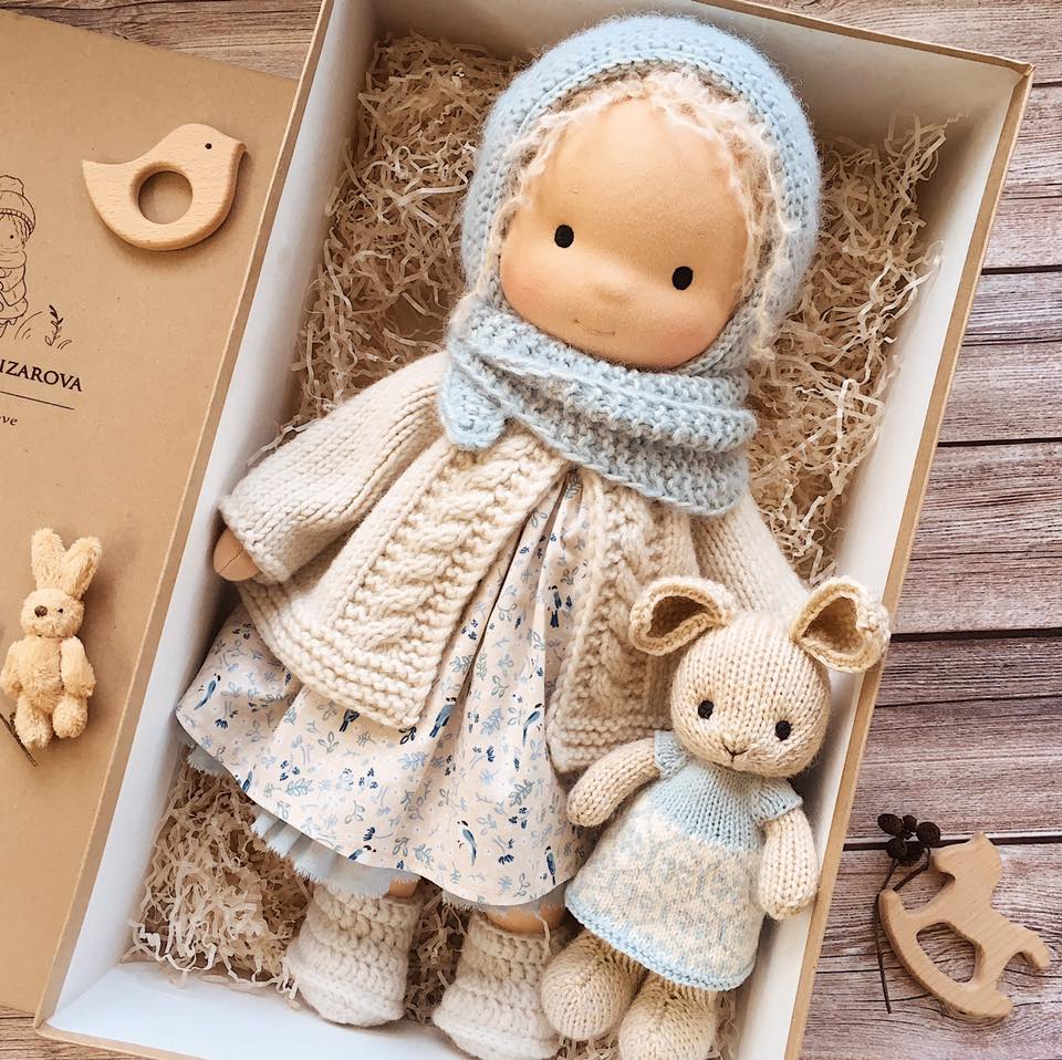 Handmade Knitted Doll - Yetta