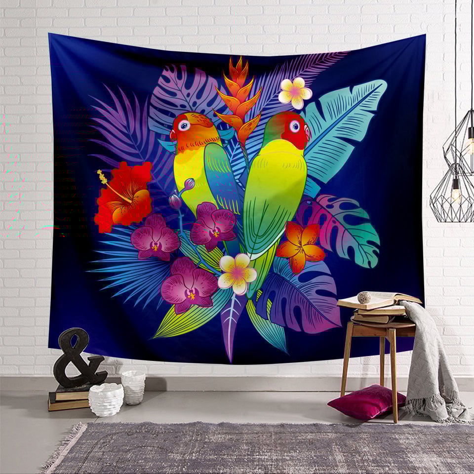 🎁Parrot Style Wall Hanging Blanket ( 49% OFF Today )