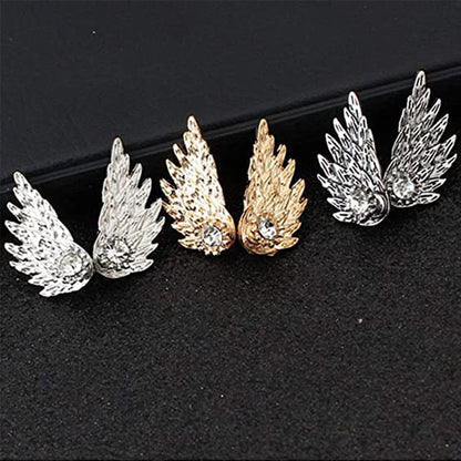 '' I Will Be Always Here With You '' Angel Wing Earrings