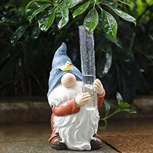 Gartenzwerg-Regenmesser-Skulptur 