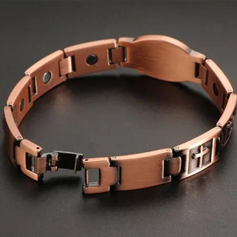 '' Walk with lord '' Cross Bracelet