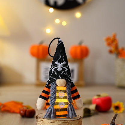 4 Pcs Halloween Lighted Hanging Gnomes