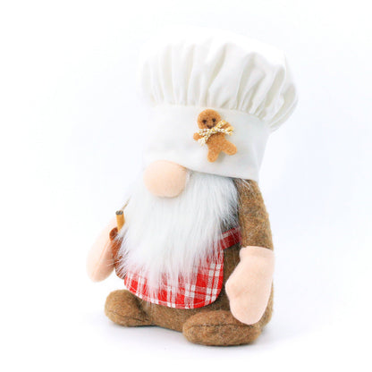 Gingerbread Man Chef Gnome
