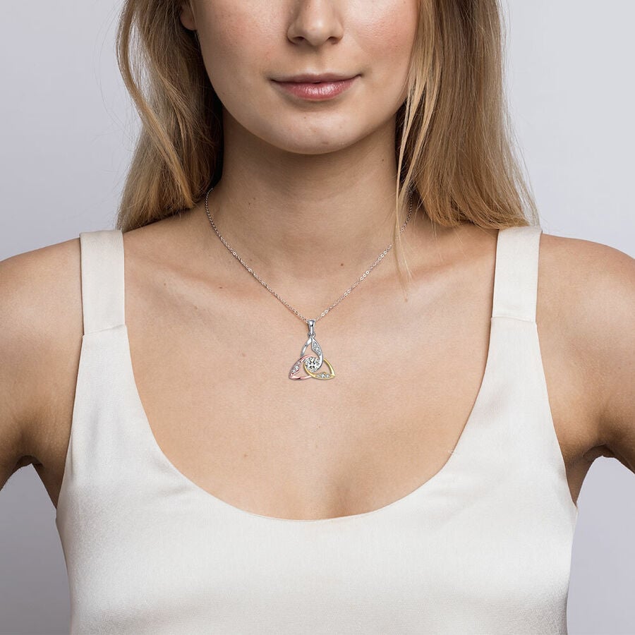 '' I Love You To Infinity And Beyond '' Celtic Love Necklace