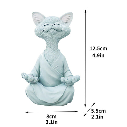 Glückliche Buddha-Katze 
