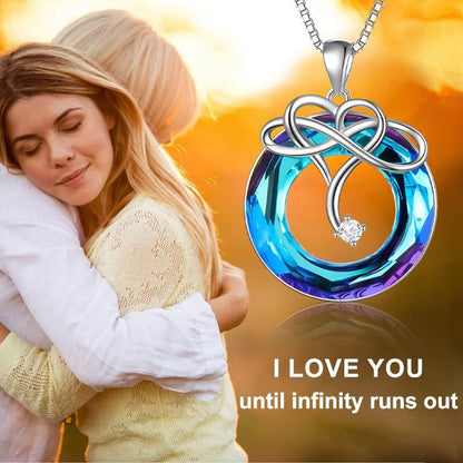 '' I love you to infinity and beyond ''  Love Infinity Necklace