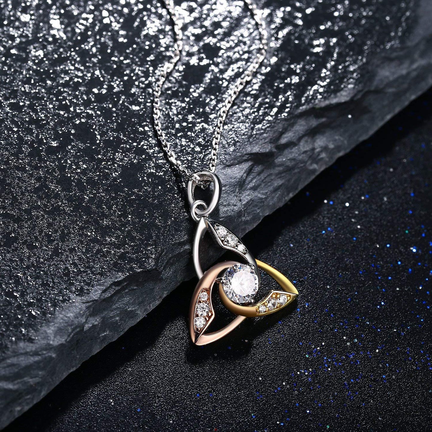 '' I Love You To Infinity And Beyond '' Celtic Love Necklace