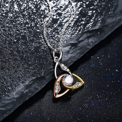 '' I Love You To Infinity And Beyond '' Celtic Love Necklace